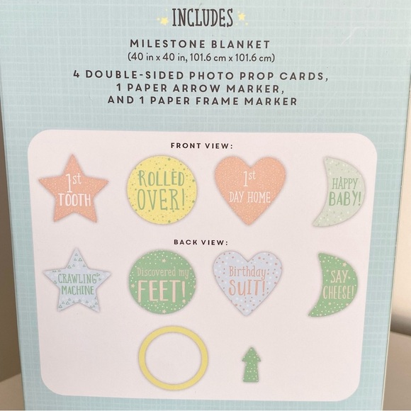 Baby Milestone Blanket & Photo Props Brand New - Picture 4 of 5